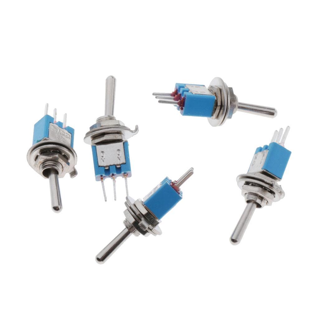 5x   Toggle Switch Momentary Mini Metal Rocker Switches Car Motor