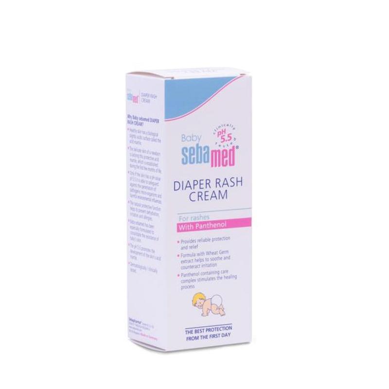 Kem ngăn ngừa hăm tã cho bé Baby Sebamed Diaper Rash Cream pH5.5 tuýp 50ml