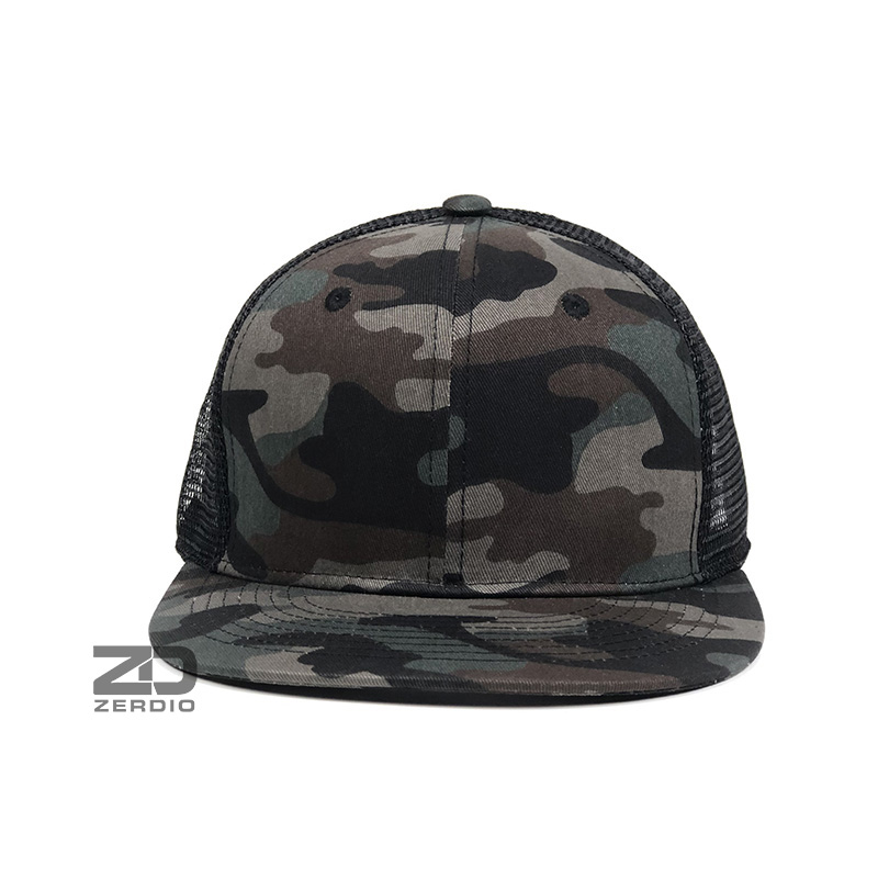 Nón hiphop, mũ snapback nam nữ phối lưới rằn ri cao cấp SN80