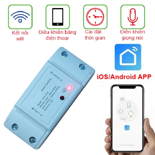 BỘ ĐIỀU KHIỂN WIFI 1 THIẾT BỊ 5A SMART WIFI  Smart life APP