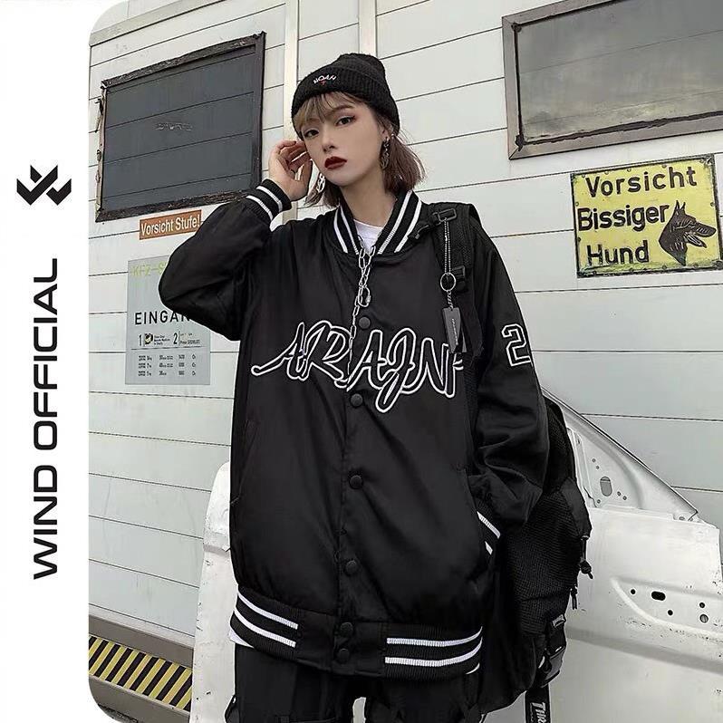 Áo khoác bomber dù unisex form rộng 2 lớp cực đẹp nam nữ thời trang kim gia