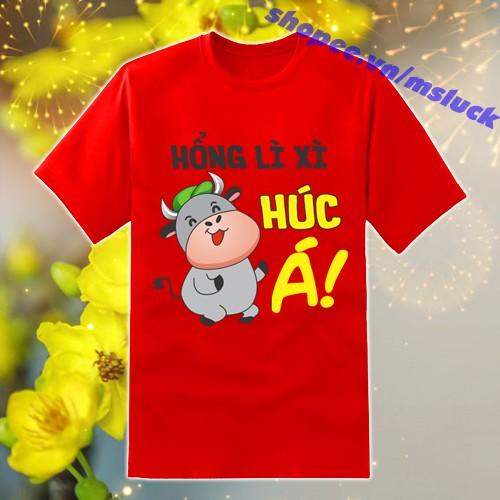 Áo tết tân sửu 2021, áo thun tết 2021, áo thun chúc mừng năm mới, áo chơi tết, áo thun tết nam nữ, in decal nổi sắc nét