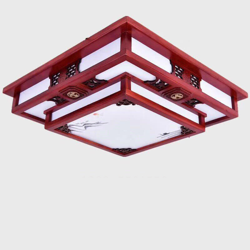 Đèn ốp màu gỗ 3 chế độ ánh sáng - PHONG CÁCH CỔ