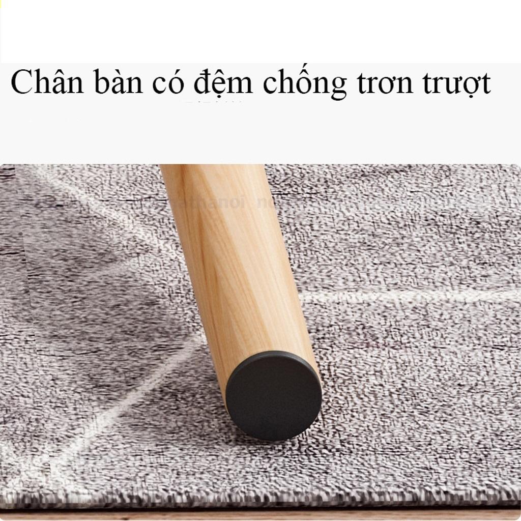 Bàn 2 tầng làm bàn trà, bàn sofa phong cách Bắc Âu, chân gỗ tự nhiên ( Hình chữ nhật, hình trứng, hình Elip)