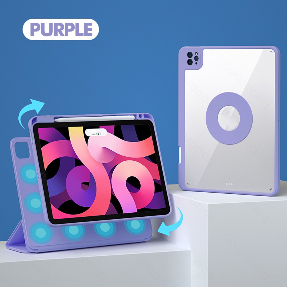 A5674 - Bao da máy nâng cấp dành cho IPad 9th 8th Gen 10.2 Air 4/5 Pro 11 Có thể tháo rời từ tính với hộp đựng bút chì