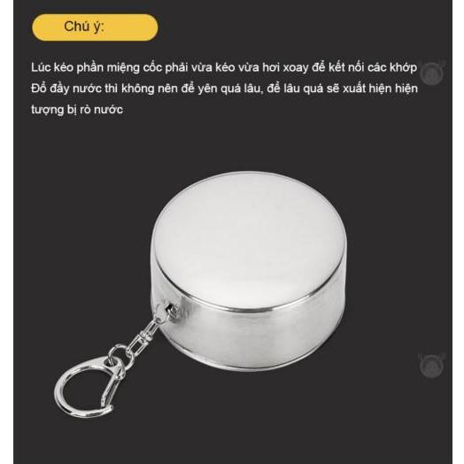 Cốc gấp thép không gỉ tiện lợi
