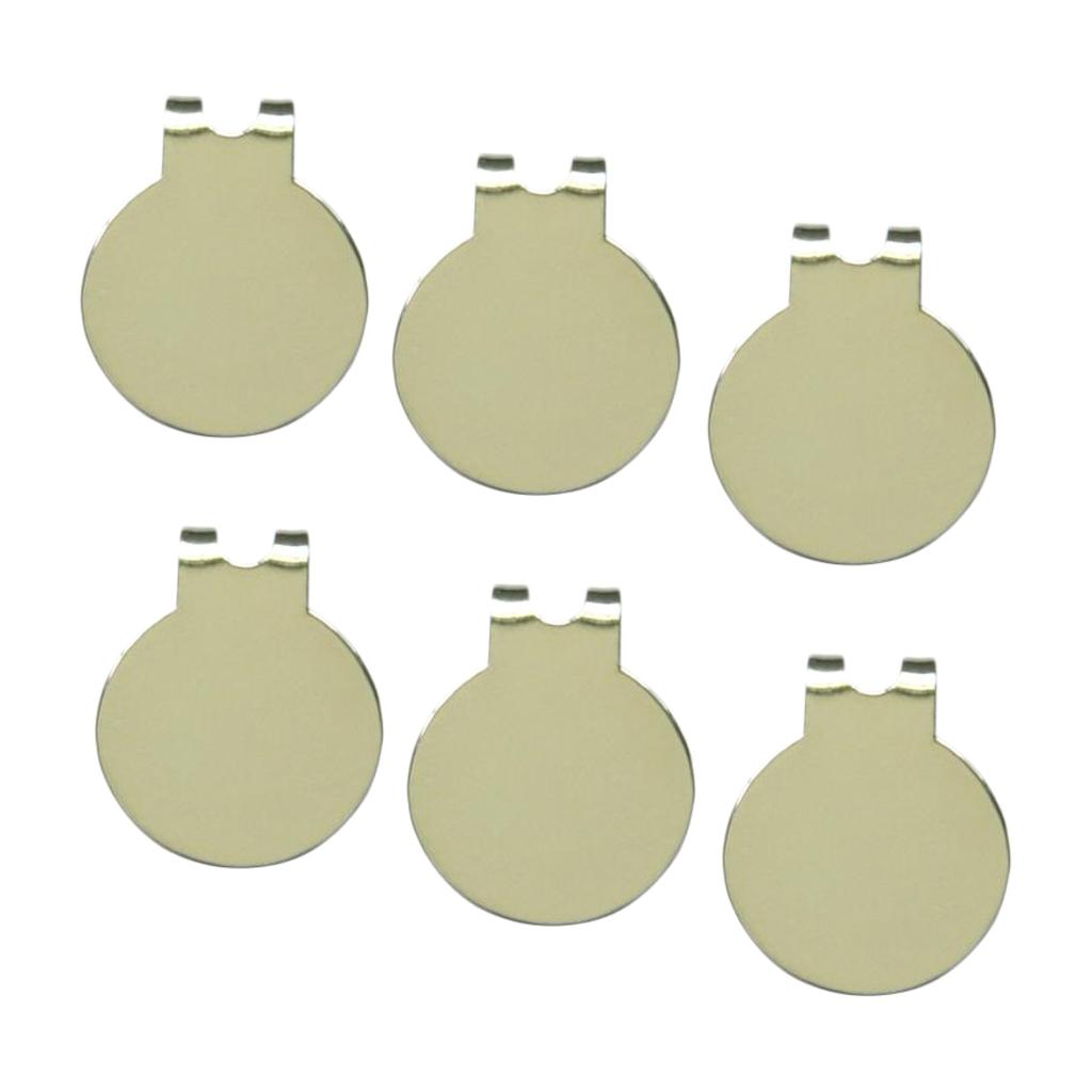 6Pcs/Set Golf Hat Clips - Heavy Duty Zinc Alloy