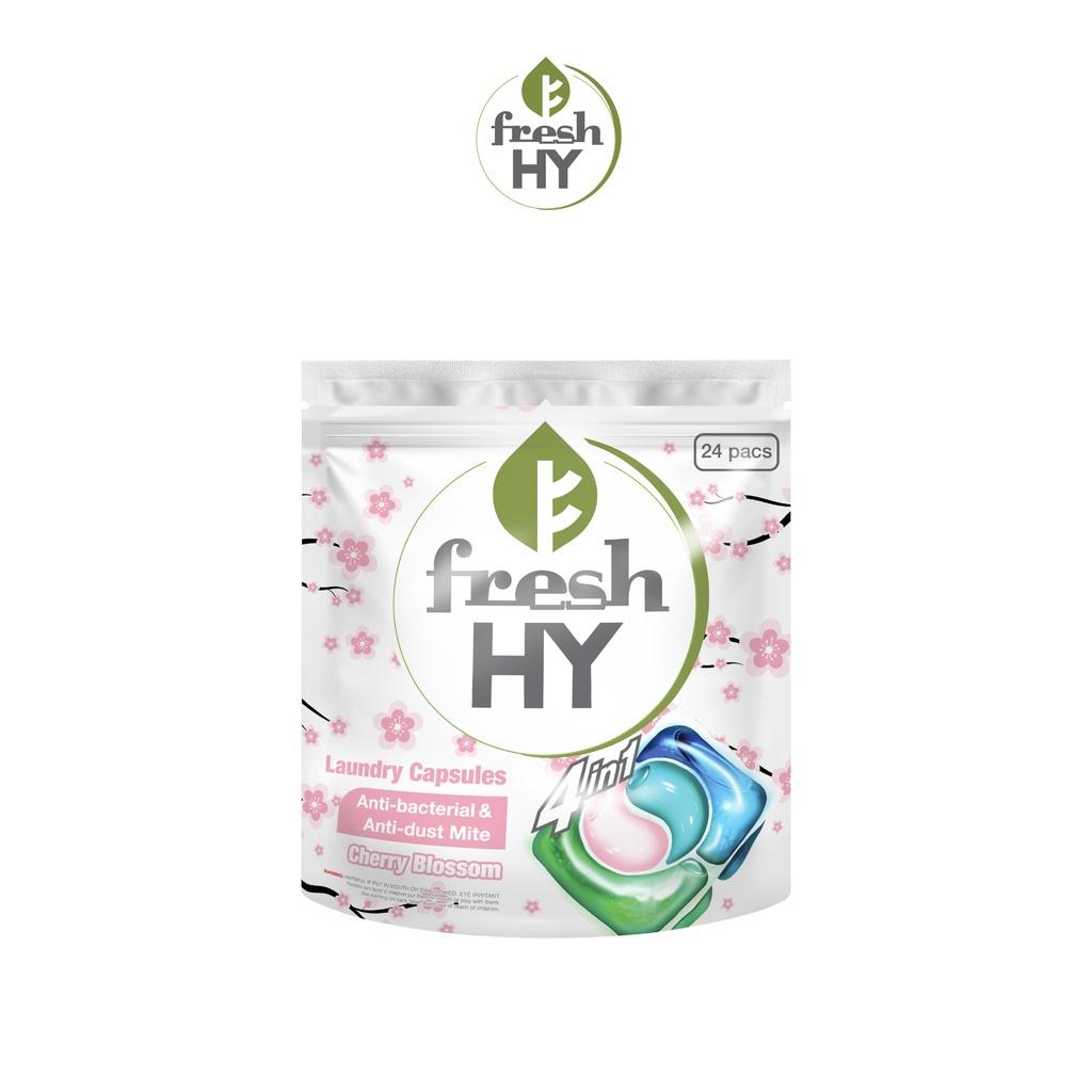 Túi Viên Giặt Xả Tiện Lợi 4 trong 1 Fresh Hy Hương Hoa Công Nghệ Nhật Bản