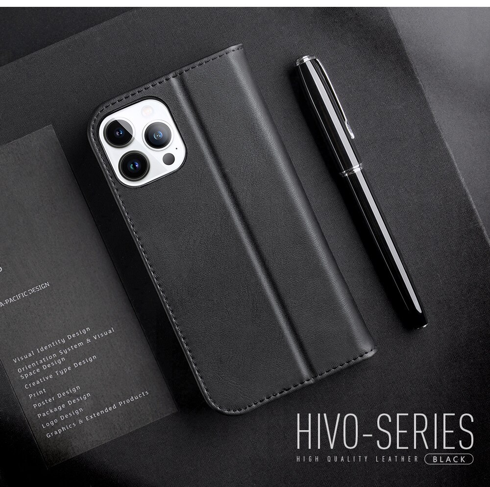 Bao da dành cho iPhone 14 Pro MAX Dux Ducis Hivo Series - hàng chính hãng