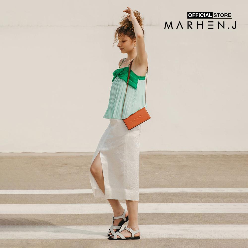 Marhen.J - Túi đeo chéo nữ nắp gập phom chữ nhật Marilyn MJ22BMALYN-BO