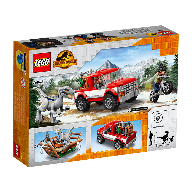 Đồ Chơi LEGO Truy Bắt Khủng Long Velociraptor Blue & Beta 76946
