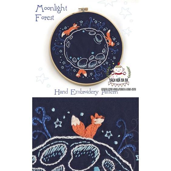 Tranh thêu chữ X trang trí thủ công hình cáo xinh xắn-Bộ Dụng Cụ Thêu Tự Làm Cho Người Mới Bắt Đầu- DIY- BÁCH HÓA NA NA