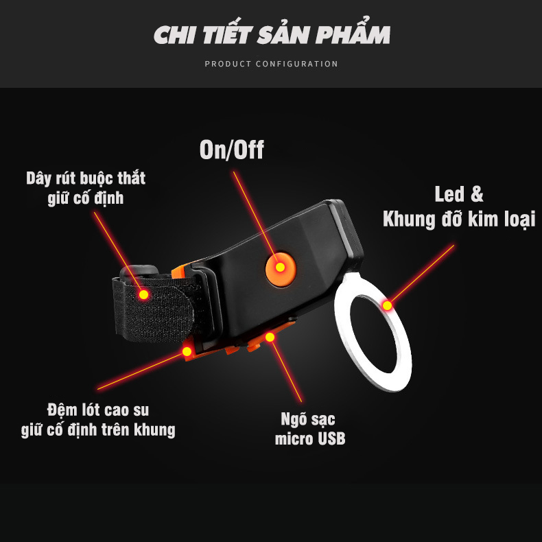 Đèn LED Hậu Gắn Phía Sau Xe Đạp Tròn Chống Nước Sạc USB Với 5 Chế Độ Cảnh Báo An Toàn Đạp Xe Ban Đêm Mai Lee - Hàng chính hãng