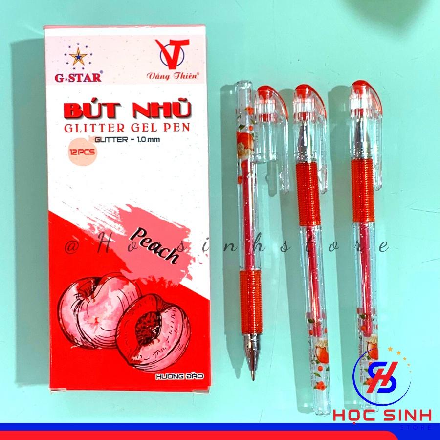 Hộp 12 Cây Viết Nhũ Gstar Glitter 1.0 mm Mực Thơm, Nhiều Màu