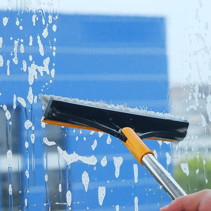 Cây Chổi Chà Sàn , Quét Nước Kiêm Cây Lau Kính Thông Minh Thiết Kế Đầu Gạt Nước Và Đầu Chổi Xoay 120 Độ Dọn Sạch Mọi Góc