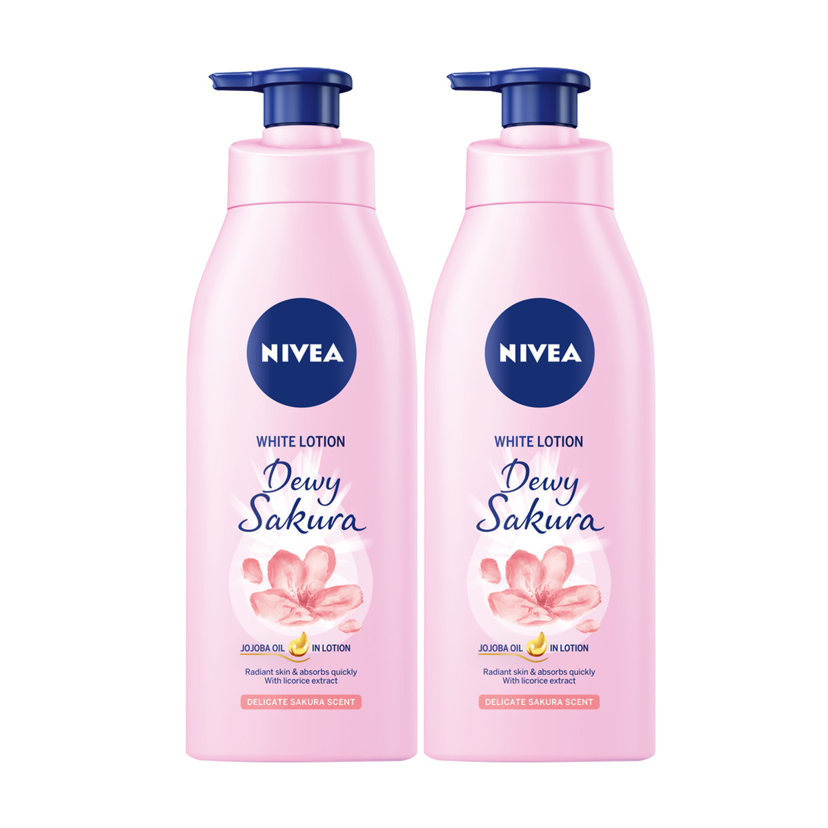 Combo 2 Sữa Dưỡng Thể Dưỡng Trắng NIVEA Hương Anh Đào Dewy Sakura (350ml) - 85703