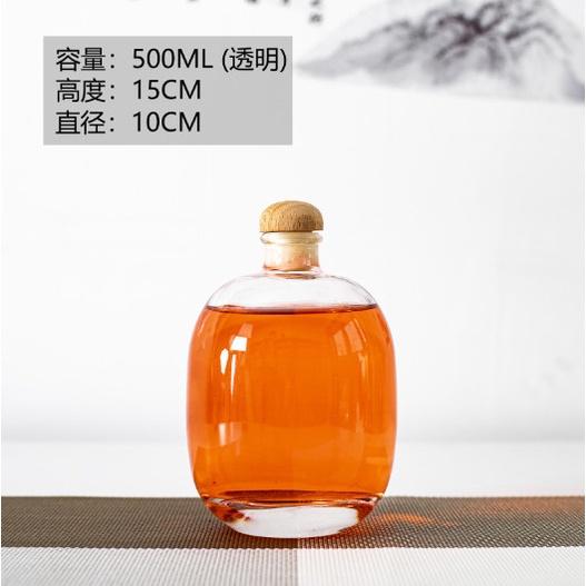 Bình Ngâm Thủy Tinh Bầu Nút Ấn 100ml , 250ml , 500ml | Tùy Chọn Dung tích