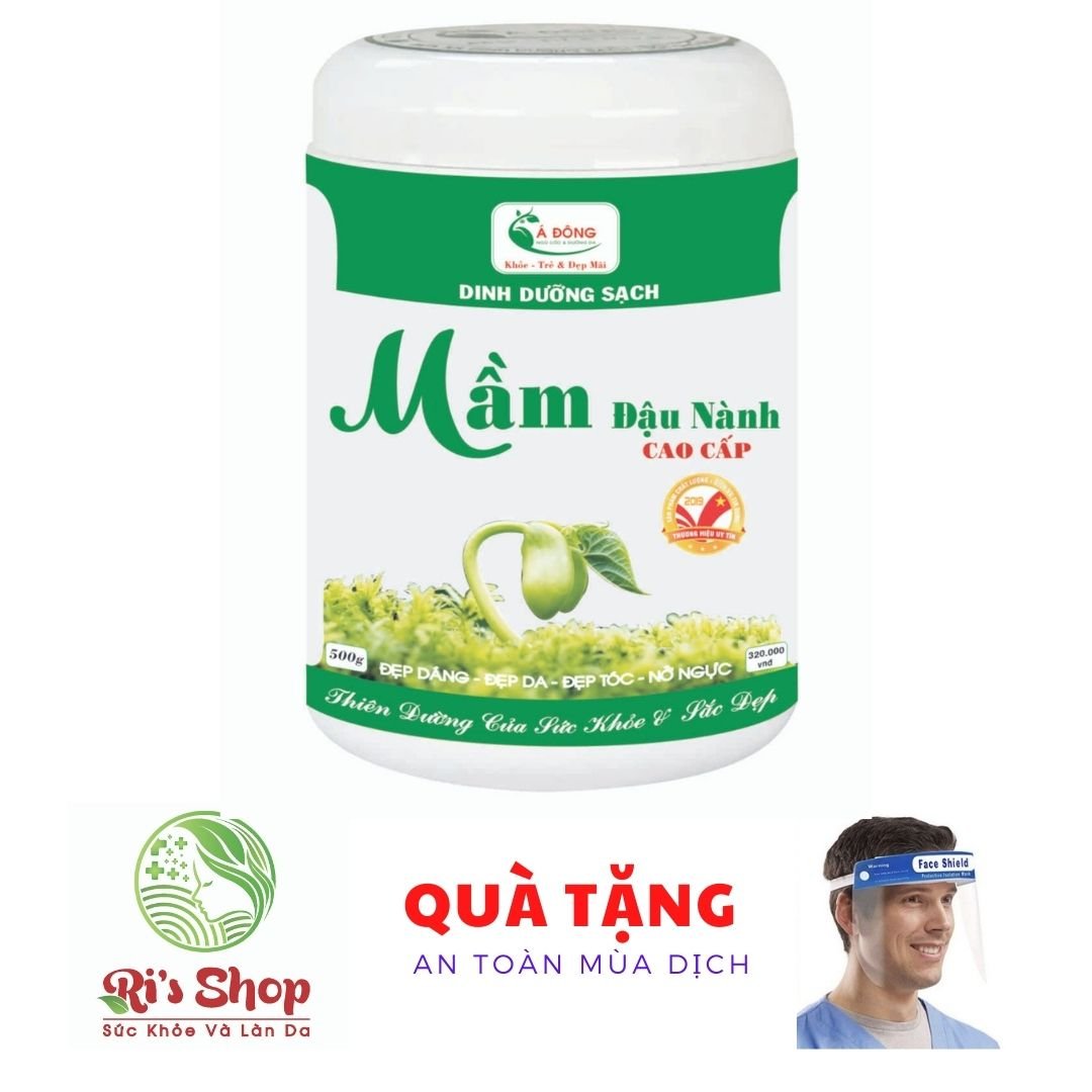 MẦM ĐẬU NÀNH CAO CẤP Á ĐÔNG 500GRAM (MẪU 2021) - TẶNG KÈM QUÀ TẶNG KÍNH CHE MẶT CHỐNG GIỌT BẮN BẢO VỆ NGĂN VIRUT LÂY LAN