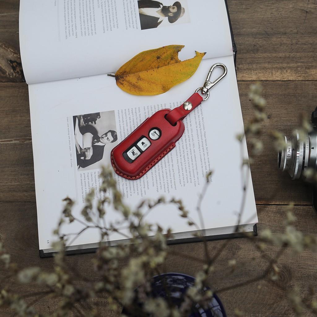 VỎ BAO DA CHÌA KHÓA XE MÁY - DA BÒ NHUỘM BỎ TƯƠI - DTLEATHER BD046-009-009