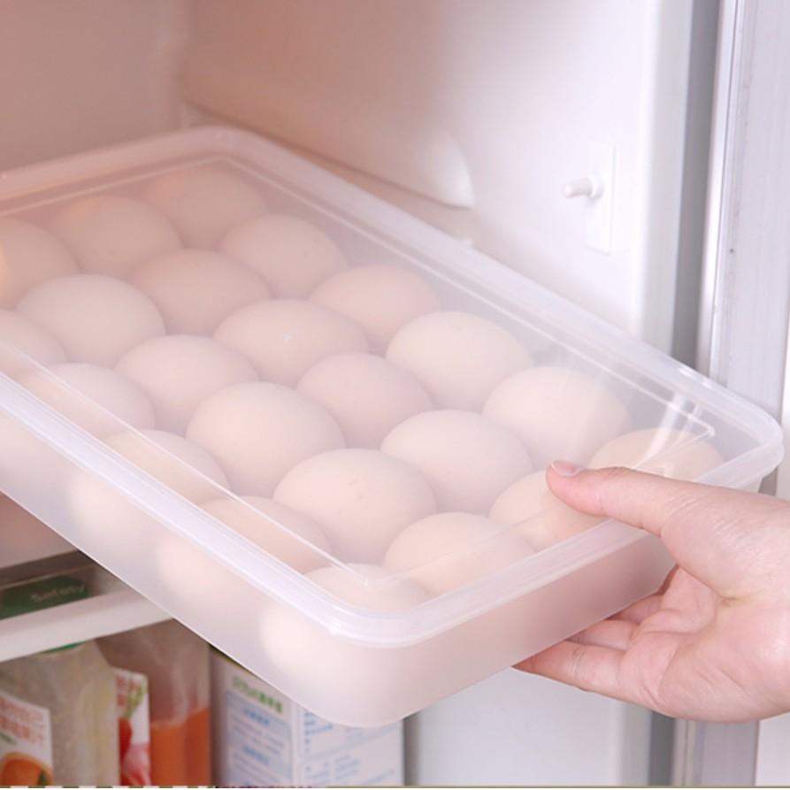 Hộp Đựng Trứng 24 Quả - Khay Đựng Trứng Gà Để Tủ Lạnh, Trong Bếp Gọn Gàng Tiện Dụng Tiết Kiệm Diện Tích