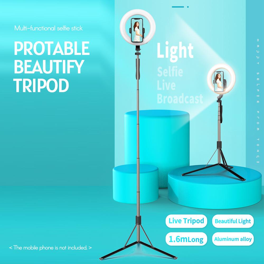 Đèn LED vòng tự sướng 8 inch với giá đỡ ba chân Điều khiển từ xa