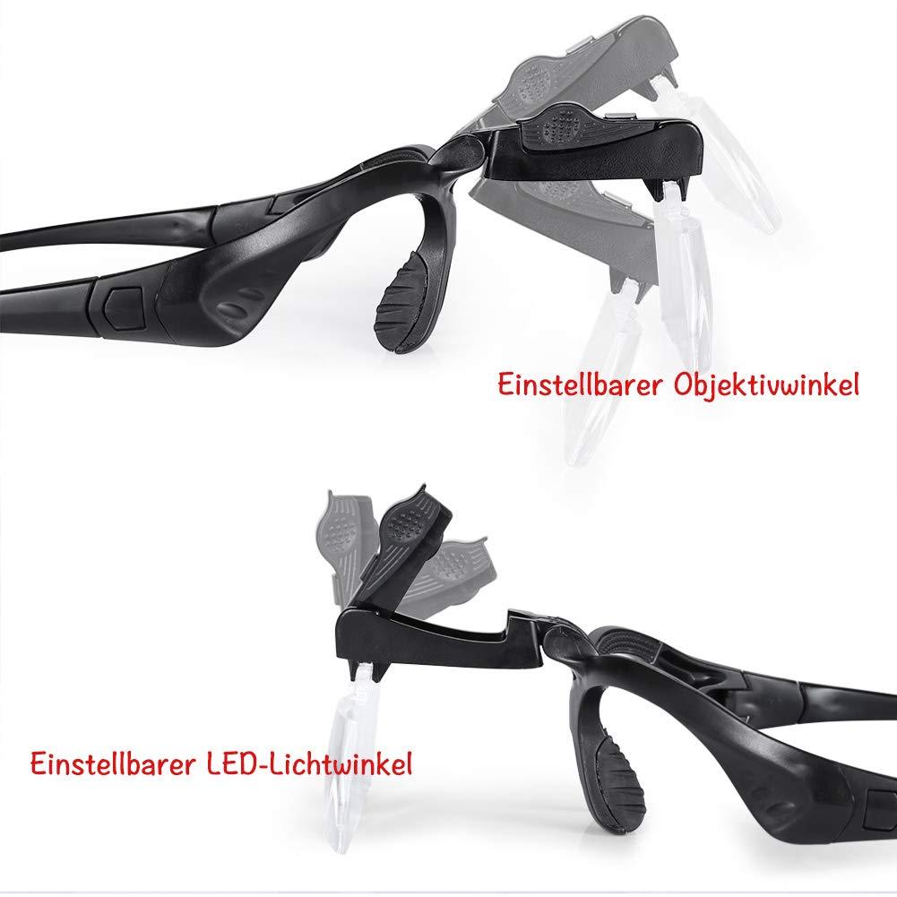 Kính tráng lệ với ánh sáng đèn LED bằng kính lúp kính kính tráng lệ kính có ánh sáng để đọc các thợ kim hoàn thủ công may và sửa chữa