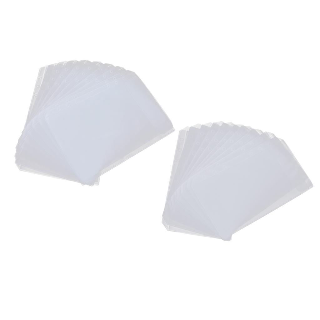 10Pcs A5 NoteBook Credit Name Card Holder Insert Refill Organizer
