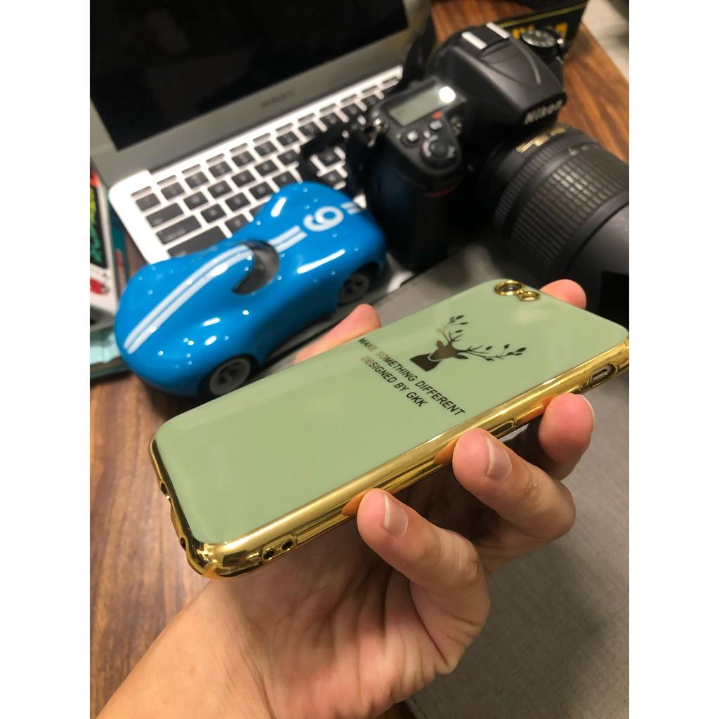 Ốp Dành Cho Iphone full case 6/6s/6-6s-plus/7/8/7plus/8plus/X/Xs/XSmax/11/11 Promax -viền MẠ VÀNG BẢO VỆ CAM
