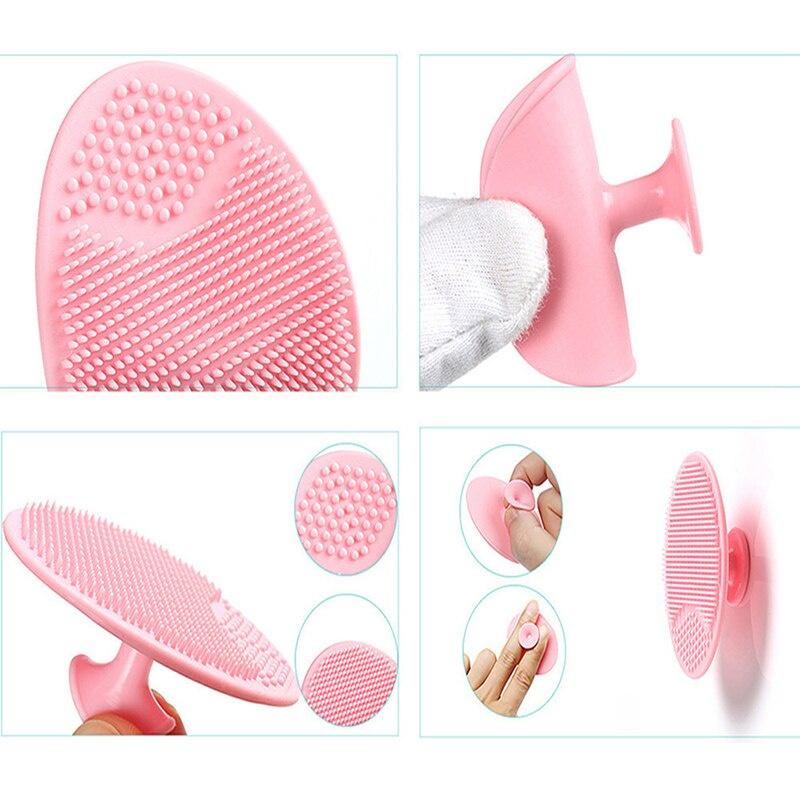 Silicone Face Scrub Brush Wash Pad Dirt Deep Clean Baby Bath Sponge Massage Wash Face Exfoliating Body Brush Bathroom Accessor