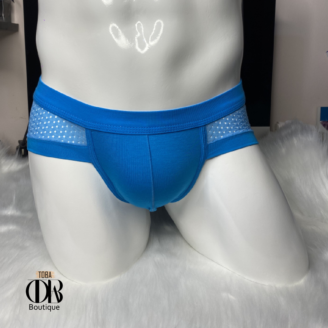 Quần lót nam Tam Giác Cotton phối Lưới TOBA Boutique thông thoáng thoải mái thời trang TBTGL01