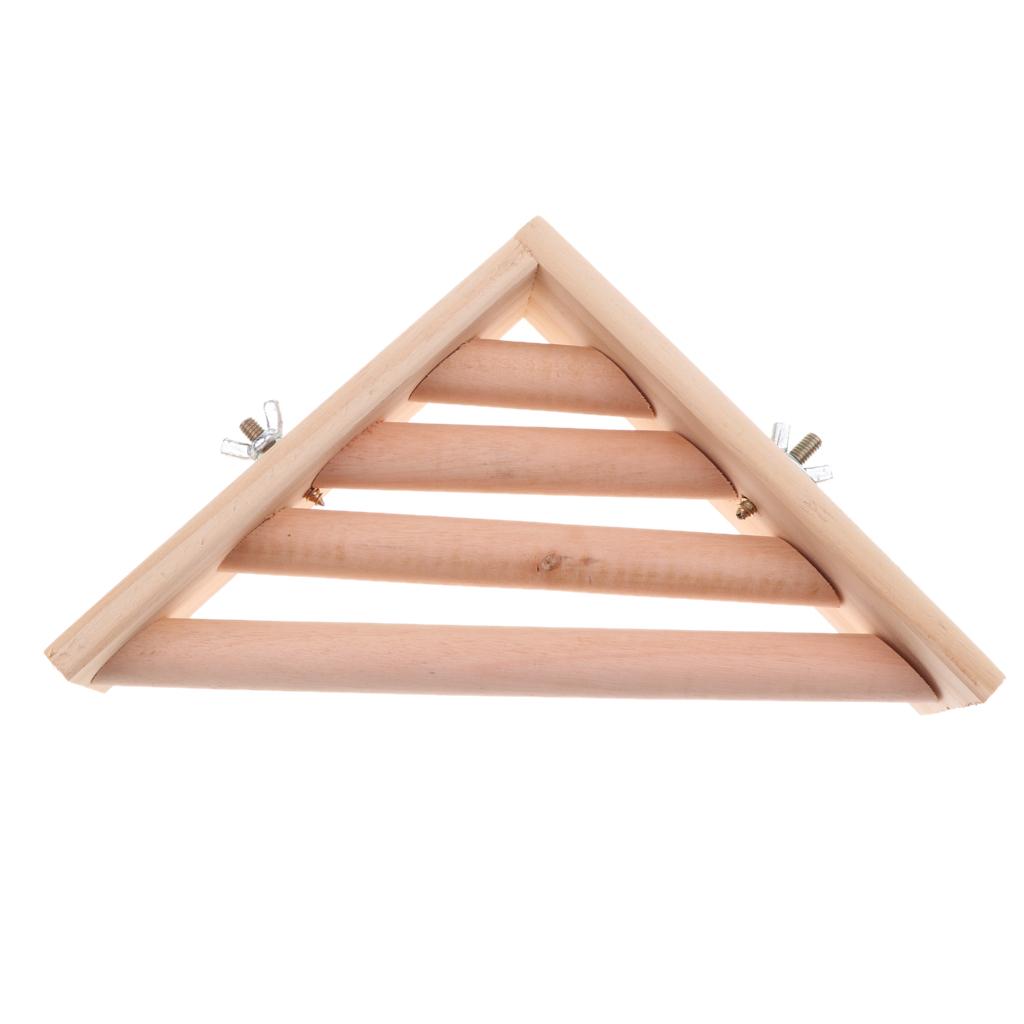 Pet Chinchilla Squirrel Parrot Toy Bird Perch Platform Stand Corner Cage Raw