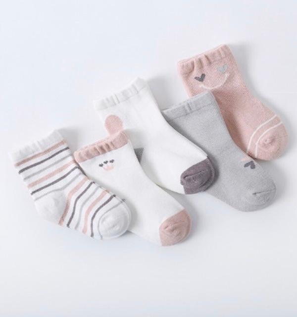 Sét 5 Tất Cổ Cao Dễ Thương Cho Bé_Tất Thu Đông Du.An Kids (897)