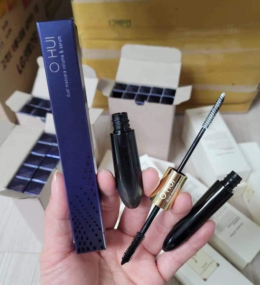 Mascara Kết Hợp Đầu Serum Ohui Dual Mascara Volume &amp; Serum 10gr