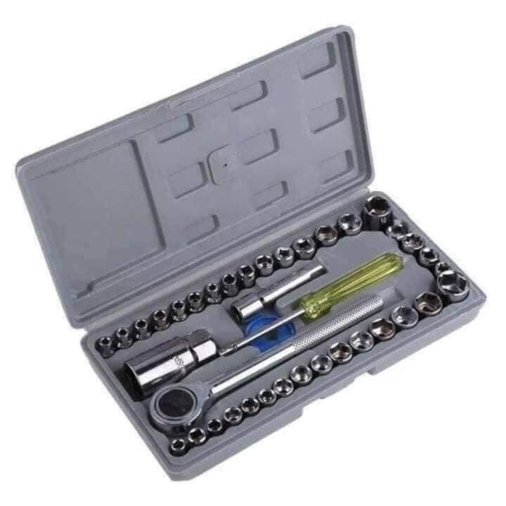 BỘ DỤNG CỤ SỬA CHỮA ĐA NĂNG 40 MÓN CHO XE MÁY, OTO - DỤNG CỤ SỬA XE GIA ĐÌNH