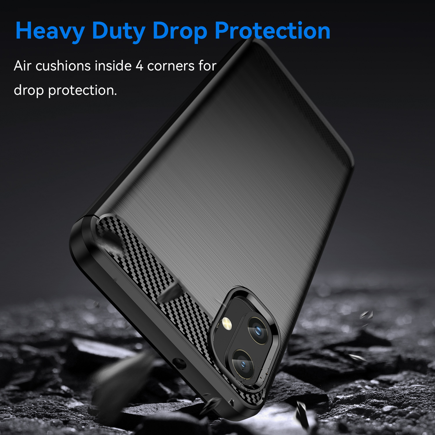 Ốp lưng chống sốc vân kim loại cho Samsung Galaxy A05, A05s, A14, A24, A34, A54 hiệu Likgus - Hàng nhập khẩu