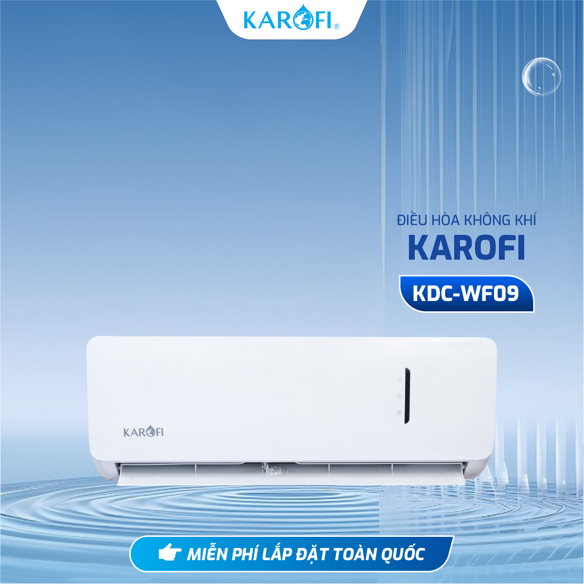 Điều hòa không khí Karofi KDC-WF09 - Lắp đặt miễn phí toàn quốc - Hàng Chính Hãng