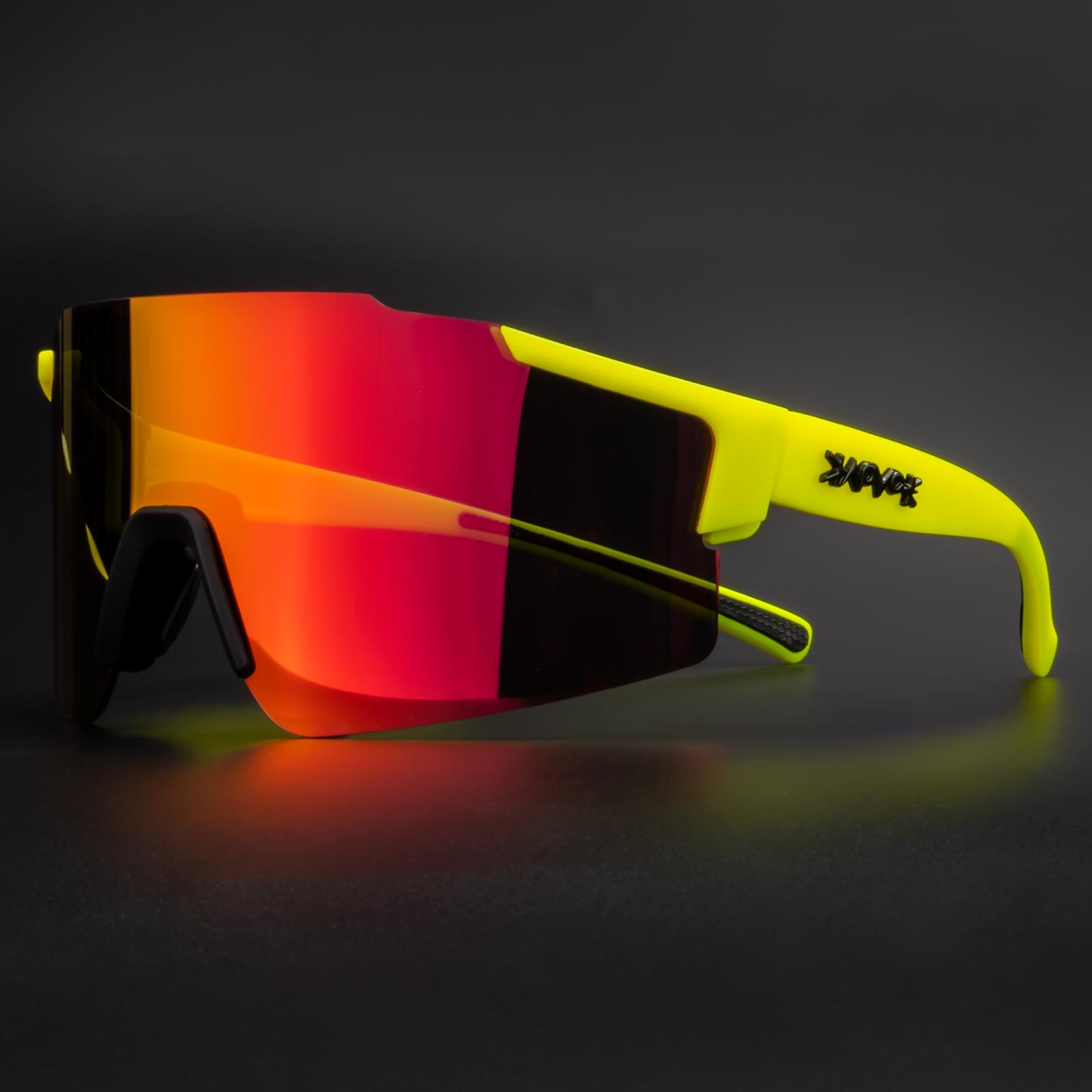 Kính đạp xe mới đua UV400 Phân cực Thể thao Núi Kính râm xe đạp Đàn ông kính xe đạp MTB MT Color: 08 Lenses Color: 1 Lens