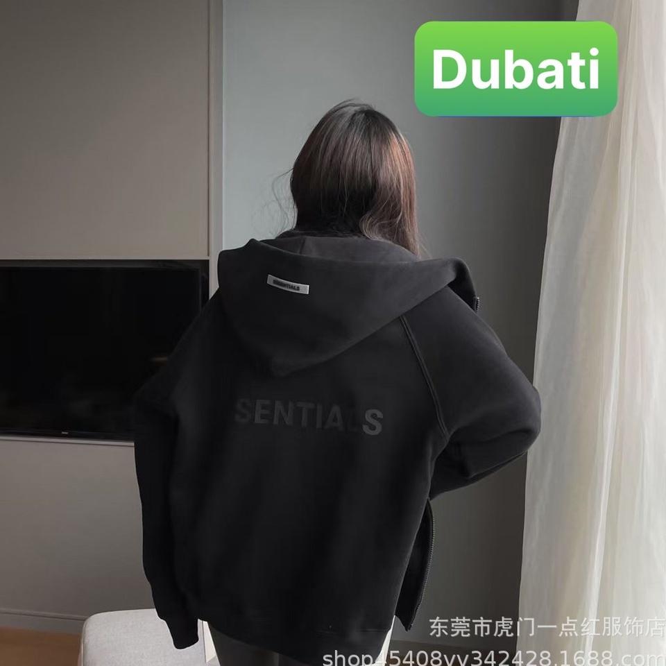 ÁO KHÓAT NỈ DÂY KÉO ESSENTIAL, ÁO HOODIE NAM NỮ PHONG CÁCH NHẬT BẢN SANG CHẢNH- DUBATI FASHION