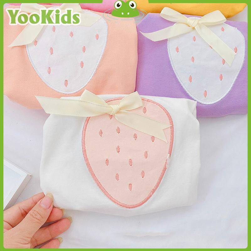 Áo Dài Tay Bé Gái -SALE- Áo Thu Đông Bé Gái Mặc Điều Hòa YOOKIDS Chất Cotton Thấm Hút Mồ Hôi Tốt &amp; Co Giãn 4 Chiều