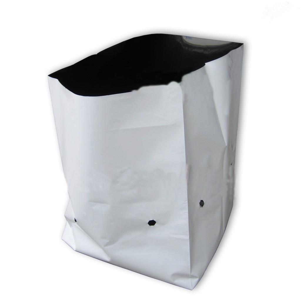 0.5kg túi PE trắng đen cao 40 x 40 chu vi đáy trồng dưa lưới, trồng cây, 0.5kg = 16 đến 17 cái