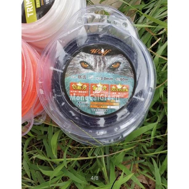 Cuộn Cước Cắt Cỏ Vuông Tròn 3-4mm 60m 0,5kg .