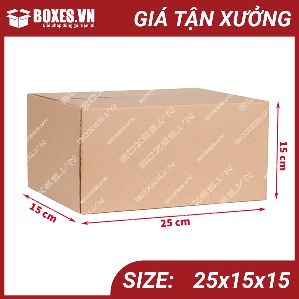 25x15x15 Combo 20 hộp Carton đóng gói hàng giá tại xưởng