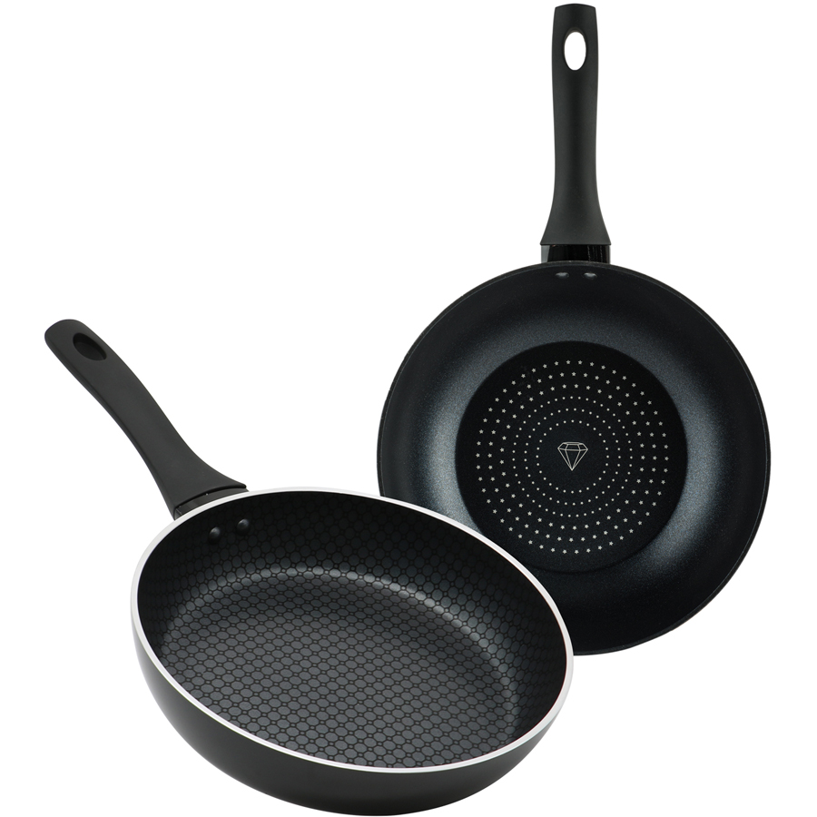 Cặp Chảo Chống Dính đa Lớp đáy Từ Nagakawa NAEC2626 - Chống Dính Gấp 5 Lần Chảo Thường - Dùng Trên Mọi Loại Bếp - Hàng Chính Hãng