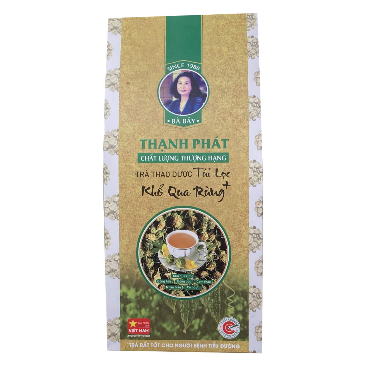 Trà thảo dược túi lọc KHỔ QUA RỪNG THẠNH PHÁT 100% tự nhiên, 30 túi, 5gr mỗi túi thanh lọc cơ thể, tốt cho gan thận mật, FREESHIP HCM