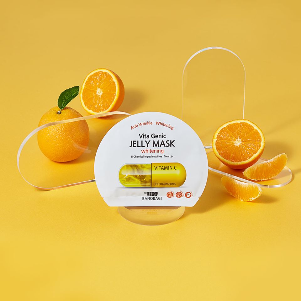 [Combo 10 Miếng ] Mặt nạ dưỡng da BANOBAGI VITA GENIC JELLY MASK WHITENING cung cấp Vitamin C làm mờ vết thâm, dưỡng da trắng sáng, mịn màng