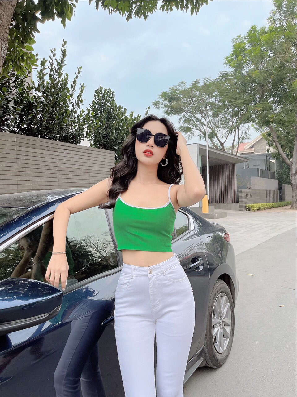 Quần Jean Nữ Màu Trắng Lưng CAo Co giãn Đẹp Store 257