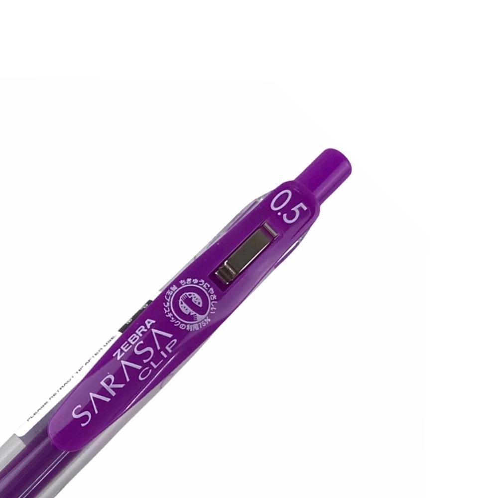 Bút Bi 0.5 mm Sarasa Clip - Zebra JJ15-PU - Màu Tím