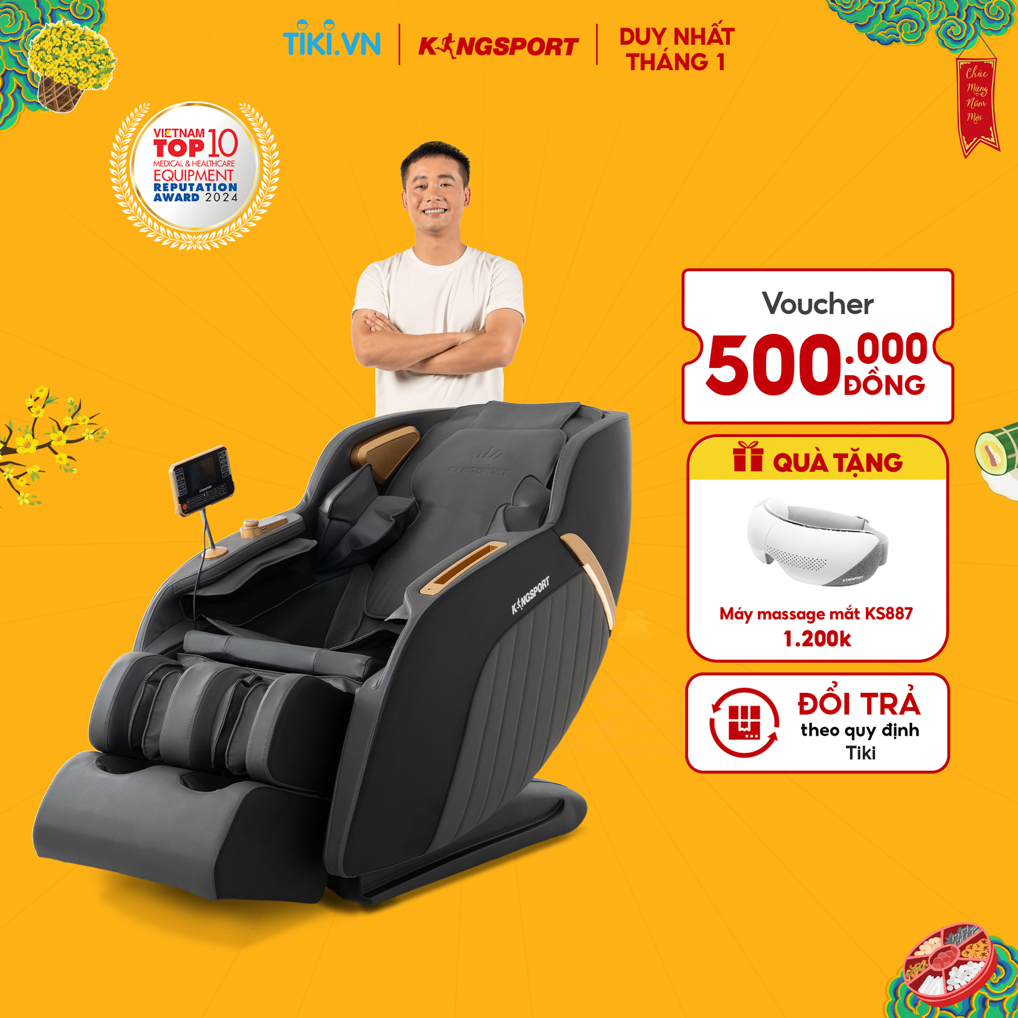 Ghế Massage Kingsport G77 New Màu Sắc Hiện Đại, Tích Hợp Điều Khiển Bằng Giọng Nói, Khung Ghế Rộng Rãi Và Thoải Mái