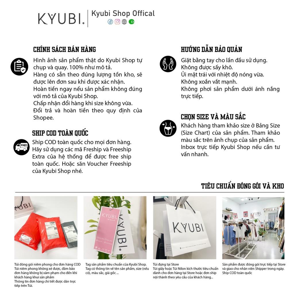 Quần Jean baggy ống suông rộng nữ Ulzzang Kyubi cơ bản có lai - Jean cullote Kyubi BJR21L
