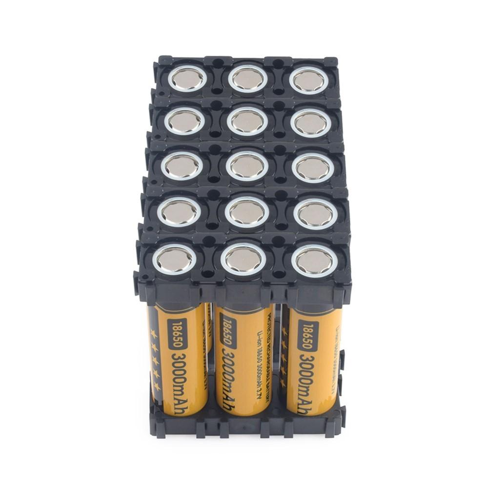 20 Cái/lốc 18650 Pin An Toàn Chống Rung Giá Đỡ Hình Trụ Giá Đỡ Li-ion Tế Bào Lưu Trữ Pin Lithium Giá Đỡ Màu Sắc: 3P